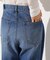 センタープレスフレアデニムパンツ
