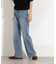 センタープレスフレアデニムパンツ
