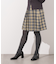 チェックミニスカート