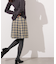 チェックミニスカート