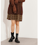 チェックミニスカート