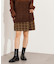 チェックミニスカート