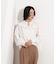 ダブルフリルネックブラウス