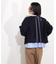 バックリボンストライプブラウス