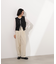 ラメネップ透かし編みジレ