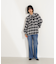 チェックボウタイブラウス