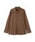 プリーツペプラムブラウス