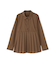 プリーツペプラムブラウス