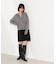 開襟ボクシーニット