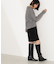 開襟ボクシーニット