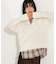 開襟ボクシーニット