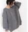 バックシャンボクシーニット
