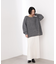 バックシャンボクシーニット