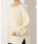 バックシャンボクシーニット