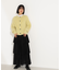 クルーネックフェザーカーディガン