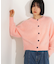 クルーネックフェザーカーディガン