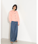 クルーネックフェザーカーディガン