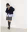 クルーネックフェザーカーディガン
