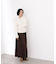 ポロ襟フレアカフスニット