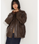 フェイクレザーステンカラーブルゾン