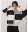 カラーブロッキングカーディガン