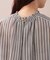 リップルストライプブラウス ノースリーブ