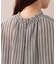 リップルストライプブラウス ノースリーブ