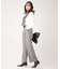ウール混ツイルセンタープレスパンツ