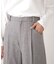 ウール混ツイルセンタープレスパンツ