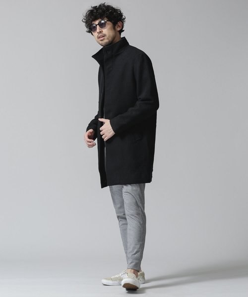 ウールミックススタンドカラーコート｜ナノ・ユニバースの通販｜&mall