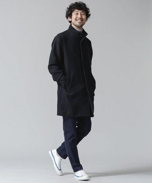 NANO universe【新品】：ウールミックススタンドカラーコート ウールミックススタンドカラーコート｜ナノ・ユニバースの通販｜&mall