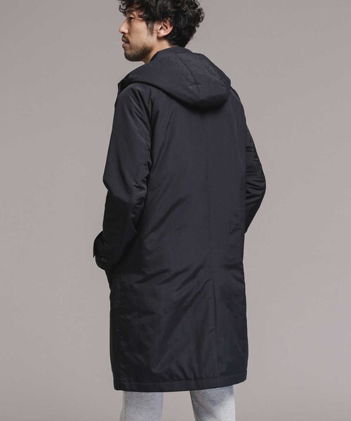 暖トリオ］フード脱着ステンカラーハイブリッドダウンコート｜ナノ