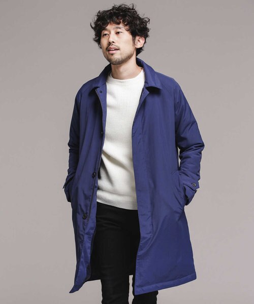 暖トリオ］フード脱着ステンカラーハイブリッドダウンコート｜ナノ