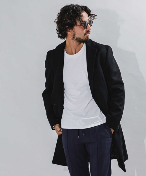 SUPER140'S メルトンチェスターコート｜ナノ・ユニバースの通販｜&mall