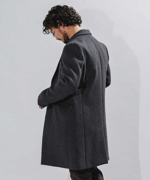 SUPER140'S メルトンチェスターコート｜ナノ・ユニバースの通販｜&mall