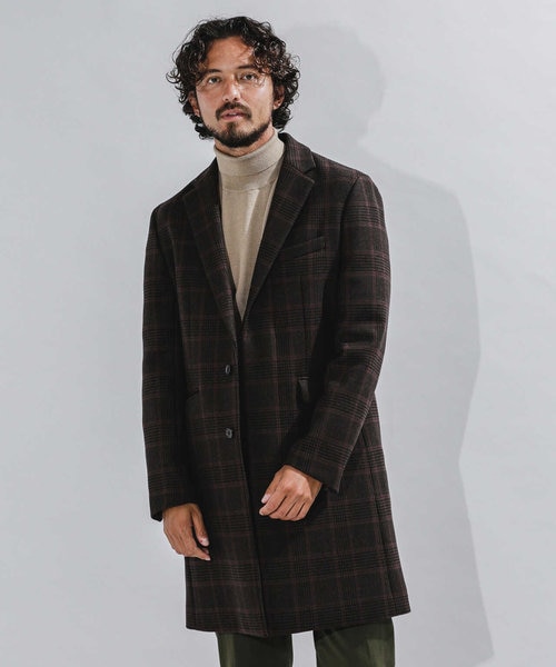SUPER140'S メルトンチェスターコート｜ナノ・ユニバースの通販｜&mall