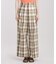 チェックワイドパンツ