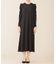 troisieme chaco／パワーショルダー ジャージーワンピース 長袖