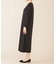 troisieme chaco／パワーショルダー ジャージーワンピース 長袖