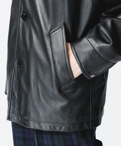 WONDER LIGHT LEATHER カーコート｜ナノ・ユニバースの通販｜&mall