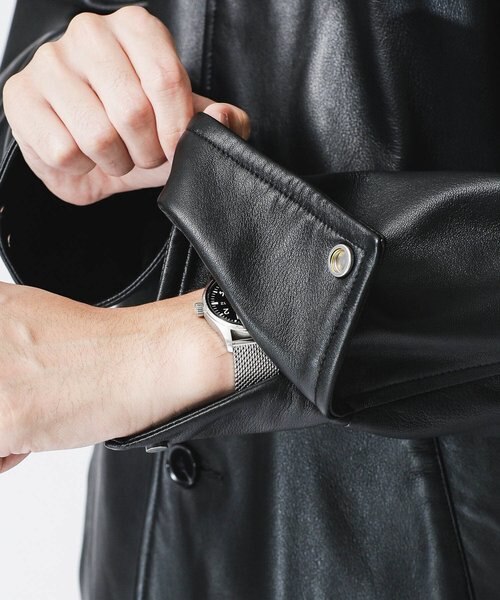 ナノユニバースWONDER LIGHT LEATHER カーコート　M ナノユニバースWONDER LIGHT LEATHER カーコートM