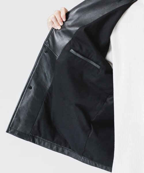 WONDER LIGHT LEATHER カーコート｜ナノ・ユニバースの通販｜&mall