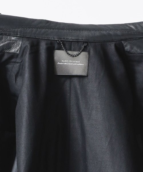WONDER LIGHT LEATHER カーコート｜ナノ・ユニバースの通販｜&mall