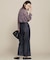 CIRCLE DENIM ハイウエストワイドデニム