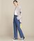 CIRCLE DENIM ストレートセンタープレスデニム