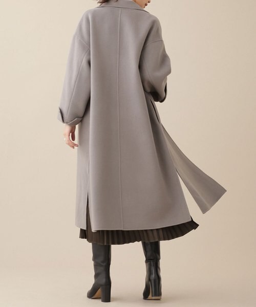 NANO universe ナノユニバース ダブルフェイスワイドテーラーコート LA TORRE ダブルフェイスワイドテーラーコート｜ナノ・ユニバースの