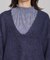 深Vネックニットトップス 長袖