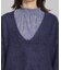 深Vネックニットトップス 長袖