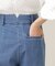 タックワイドテンセルデニムパンツ
