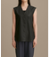 LB.01／Vネックレザージレ